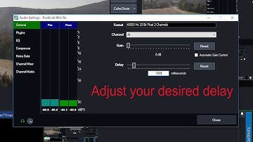 How to audio delay in Vmix
