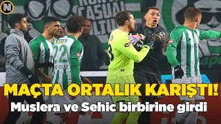 Muslera İle Sehic Kavga Etti̇ Konyaspor Galatasaray Maçinda Kavga Nedeni̇yle Ortalik Karişti
