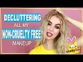 Decluttering All My NON-CRUELTY FREE Makeup | Evelina Forsell