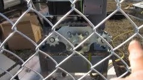 Part 4 attaching the chain sliding gate opener SL600AC