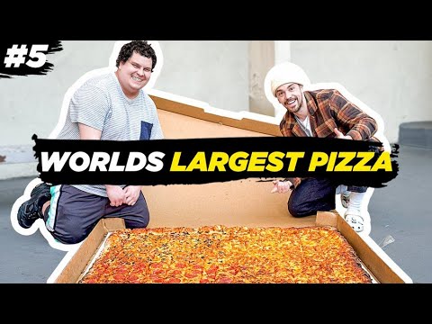 We Ordered The Worlds LARGEST Pizza!