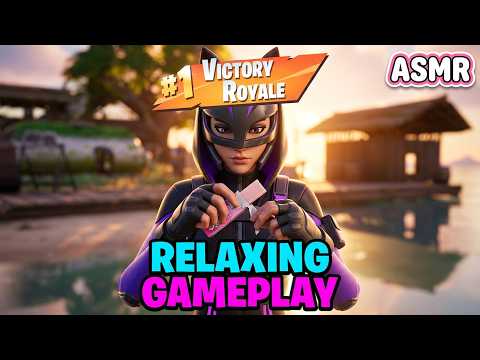 ASMR Gaming 🍀 Fortnite Trailblazer Lynx Win Relaxing Trigger Words Controller Sounds Whispering 🎧