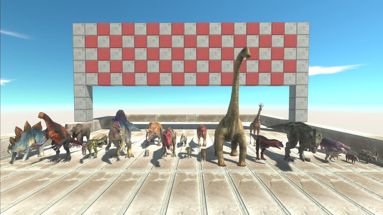 All Animals & Dinosaurs Speed Race Marathon - Animal Revolt Battle Simulator