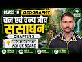 वन एवं वन्य जीव संसाधन Class 10 Geography | Chapter 2 Important Notes for UK Board