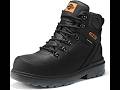 NINGO Mens Waterproof Steel Toe Work Boots Review - Pros & Cons - mens steel toe work boots