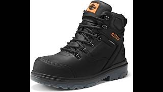 NINGO Mens Waterproof Steel Toe Work Boots Review - Pros & Cons - mens steel toe work boots