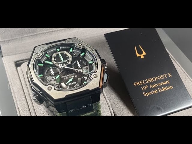 Bulova Precisionist X Special Edition 98b357 Anniversary Watch | Unboxing  Review | Valjoux Relogios - YouTube
