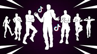 All Popular TikTok Dances & Emotes in Fortnite! (Back On 74, Starlit, It's A Vibe)