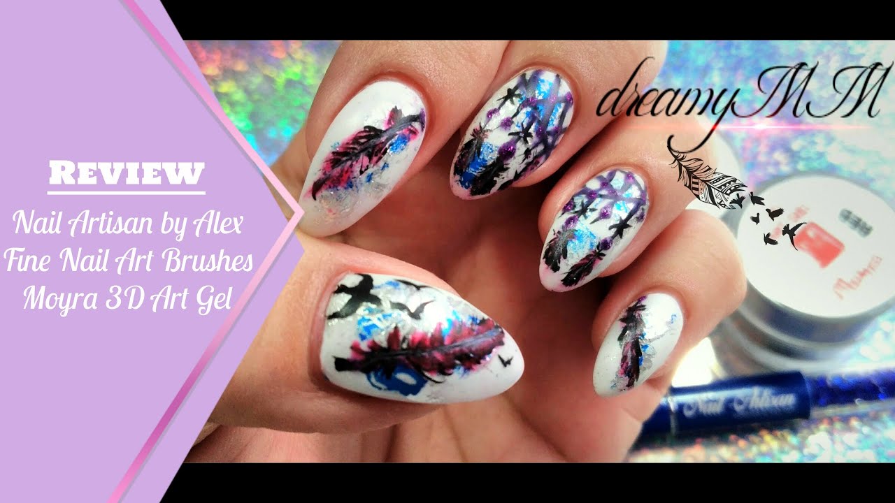 Round Dreamcatcher Nail Art Tutorial - wide 5