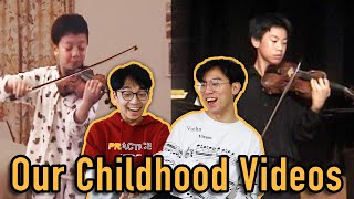 Reacting to Our Childhood Violin Performance Videos