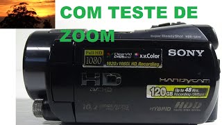 filmadora com zoom potente Hdr-sr12 sony infravermelho visão