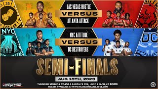 Team Combat League SEMI-FINALS | Las Vegas Hustle VS. Atlanta Attack + NYC Attitude VS DC Destroyers
