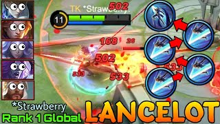 Crazy Move Lancelot Super Fast Hand! - Top 1 Global Lancelot by Strawberry - Mobile Legends