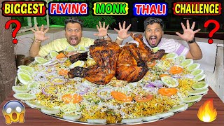 BIGGEST FLYING MONK THALI EATING CHALLENGE | MASSIVE FLYING MONK THALI | NASHIK TOUR (Ep-417)