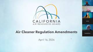 Workshop: Amendments to the Air Cleaner Regulation - April 16, 2026