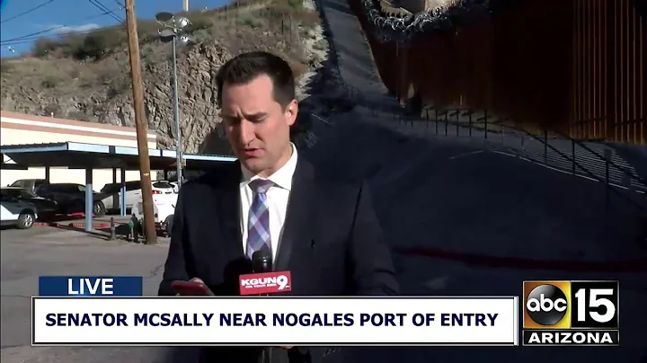 NOW: Senator McSally near port of entry in Nogales