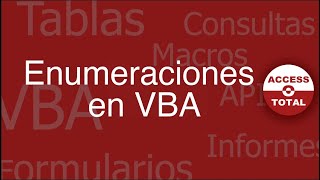 Enumeraciones en VBA