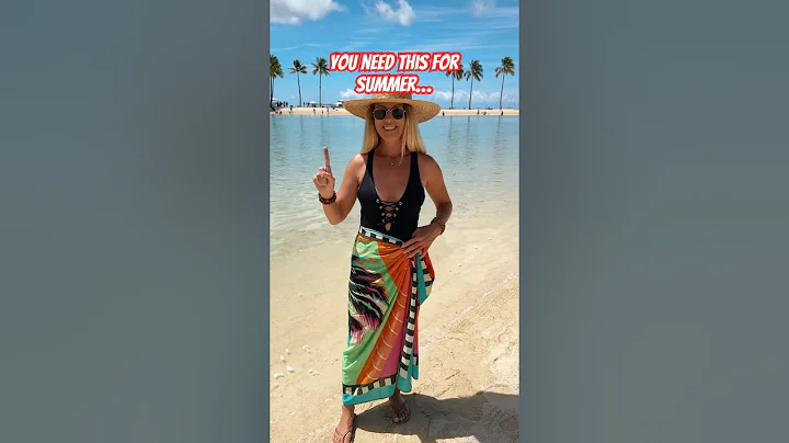 Here’s a super easy kimono beach cover up that you can make from a sarong! #diyfashion #sarong