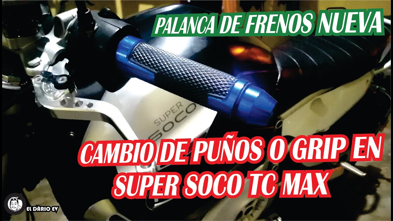 Super Soco TC MAX, TC, TSX, TS, CUX; CPX  Cambio de Puños y Palanca de  frenos