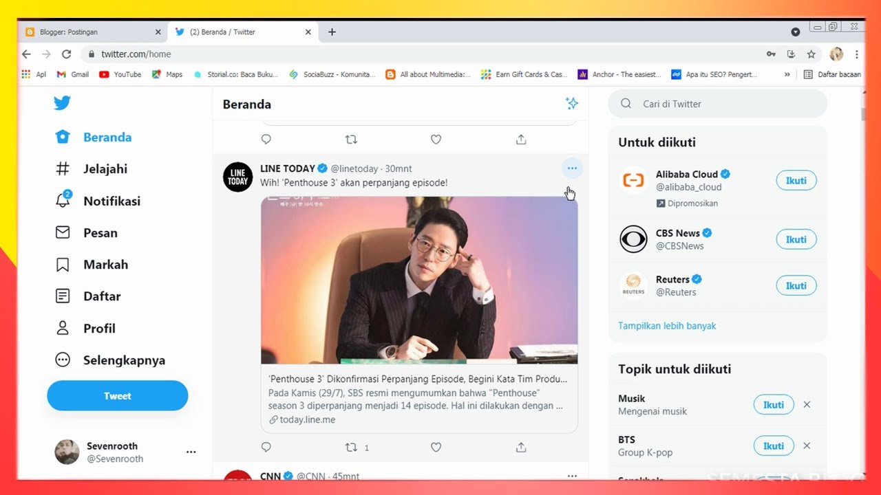 Cara Menampilkan Tweet Twitter di Blogger Dengan Mudah 2021