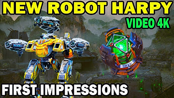 NEW ROBOT HARPY + NEW MODULE REPAIR AMPLIFIER  WAR ROBOTS TEST SERVER
