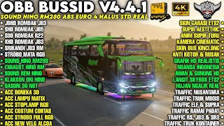 OBB BUSSID V4.4.1‼️HINO RM280 ABS EURO 4 SMOOTH STD SOUND | ACC MATRIX LIGHTS RGB EYES | HD4K GRA...