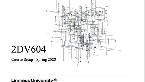 2DV604 - CourseSetup