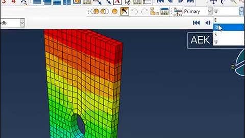 Abaqus getting started for beginners #3 :Plat with hole simulation