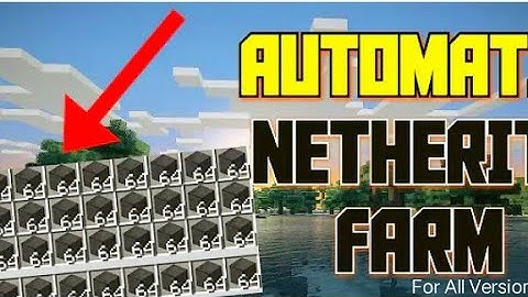 How To Make Infinite Netherite Farm (for all virsions)