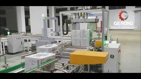 Customized automatic box organising sorting stacking machine box packing line