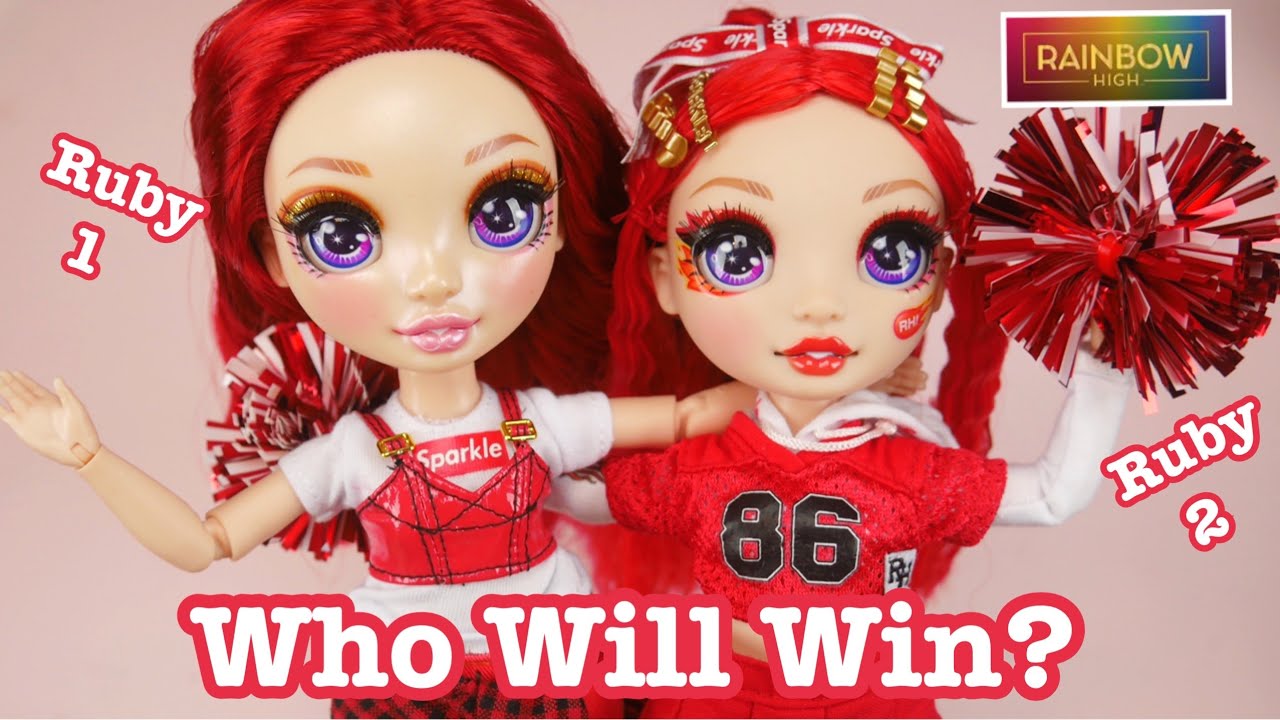 NEW Rainbow High Cheer Ruby Doll Comparison & Review 