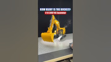 The 1/12 C395 Hydraulic Excavator comes with an large bucket #rc #model #rchobby #rcmodel