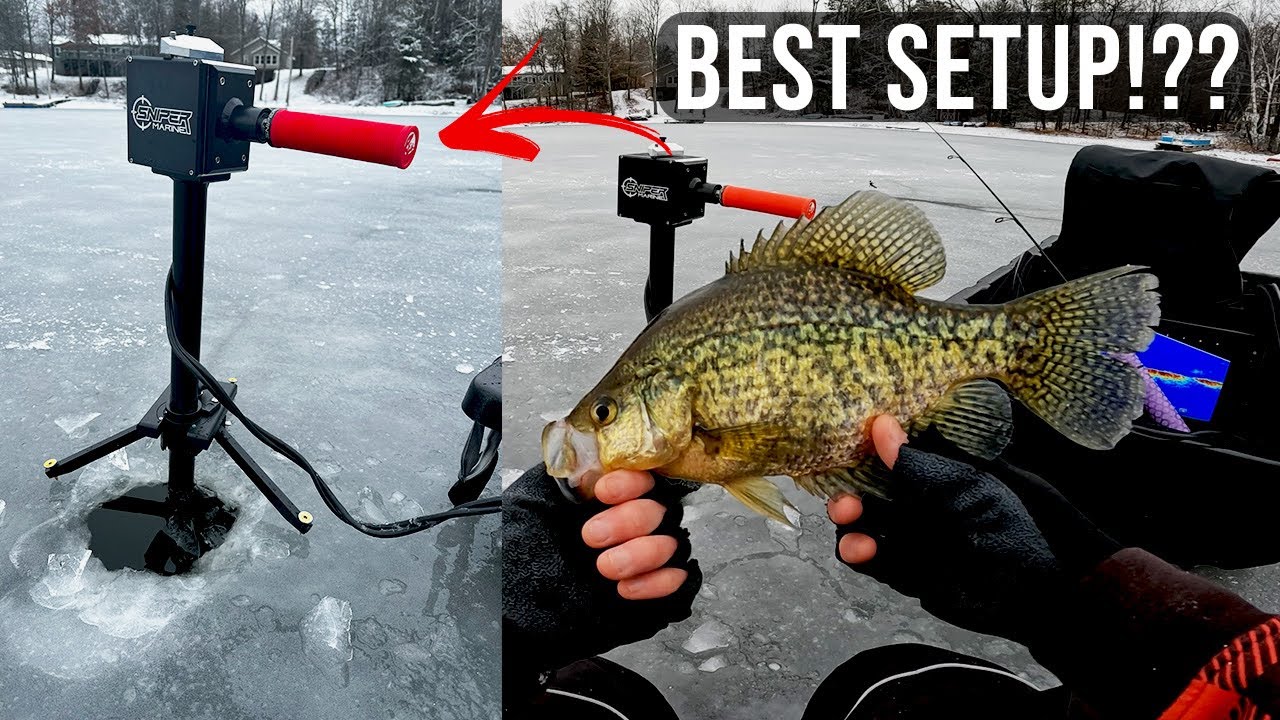 Amazing NEW Livescope Pole for ICE Fishing!! (BIG First Ice