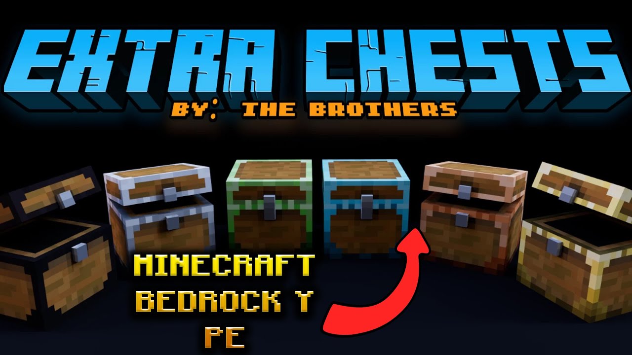 👉Addon de Cofres para Minecraft Bedrock y PE👈 Extra Chests MOD Lex