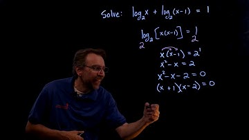 How to Solve a Log Equation with an Extraneous Solution