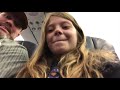 11 year old rides on  a plane for the first time in her life!