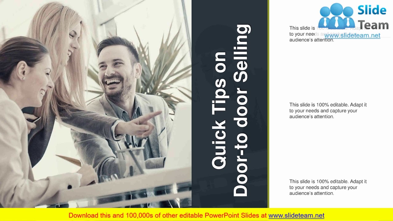 Door To Door Sales Strategy PowerPoint Presentation Slide