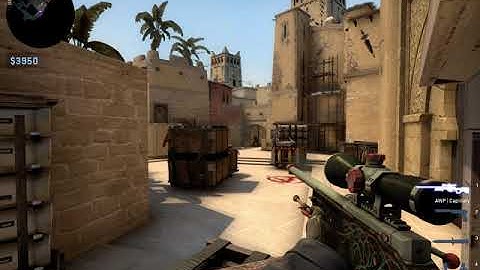 CS:GO AWP 4k 1v1 Clutch (Mirage)