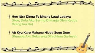 Lirik dan Terjemahan Lagu ' Chhoti Si Umr ' Ost Serial Anandhi/ Balika Vadhu