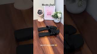 Set of 4 under 450/-😍 #meesho #meeshofinds #footwear #fashion #viral #pinterest #shorts #myntra
