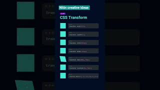 Css Transform#coding#mernstack#htmlcss#csstransform #cssproperti#programming #java#javascript#code