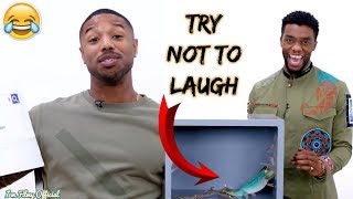 Black Panther Cast Play Funny Games (Part-2) - Try Not To Laugh 2018