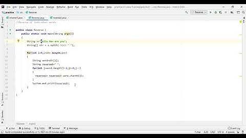 Reverse of Individual Words of a String
