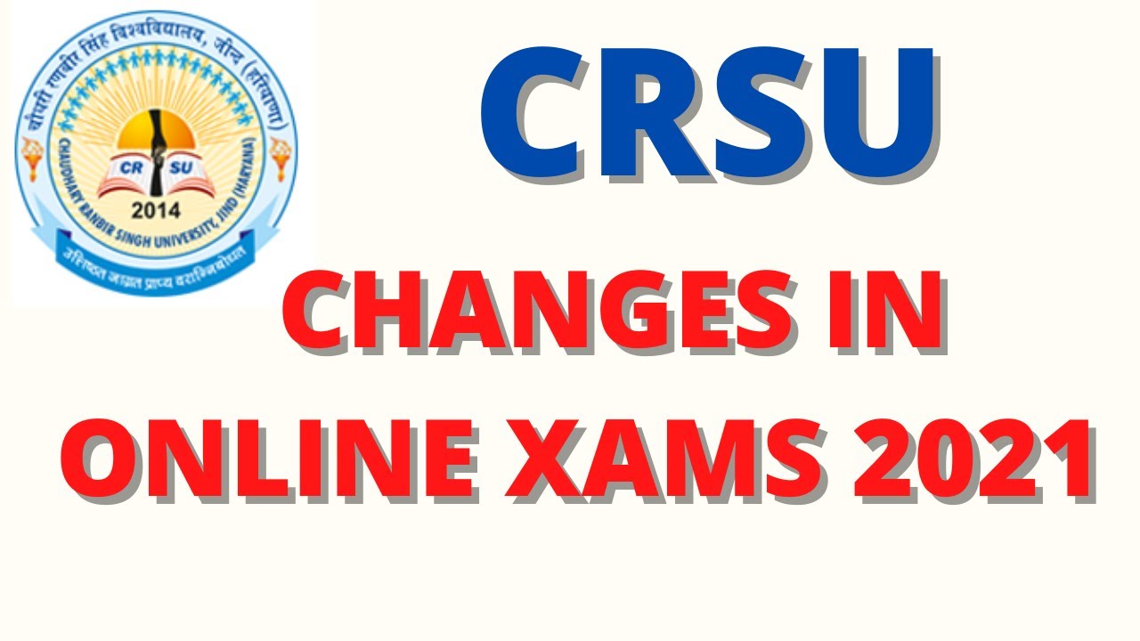CRSU Latest Notice Online Re-appear exams 2021