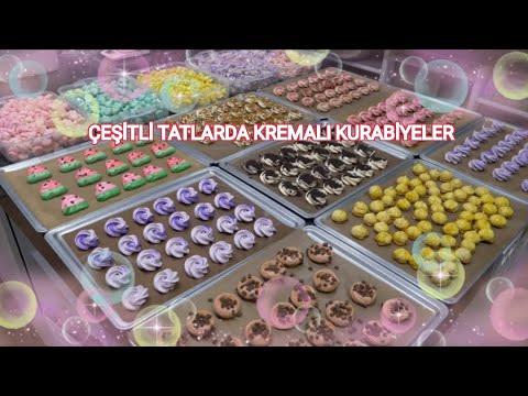 Kore yemek-tatlı-pasta fabrikasında çeşitli tatlarda kremalı kurabiye yapımı- YUMMY YAMMY KANAL