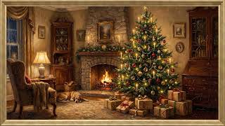 Animated Christmas Fireplace | Framed Art TV Wallpaper 4K | Oil Painting | 3 Hours screenshot 3