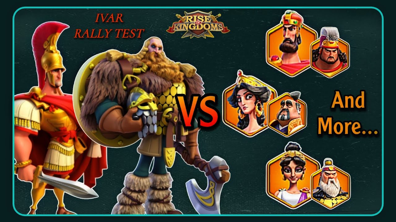 Ivar the Boneless Rally Test (Full) - Rise of Kingdoms