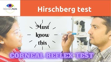 Hirschberg Test II Corneal light reflex test