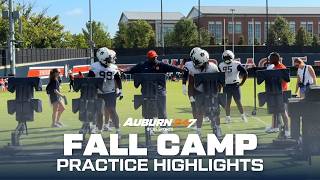 Auburn Football Fall Camp Highlights - Day 1