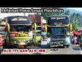 Kedipan 2 Bus ALS Pemain Medan Padang, Saat Melintas di Pasar Sungai Pandahan, ALS 171 dan ALS 188